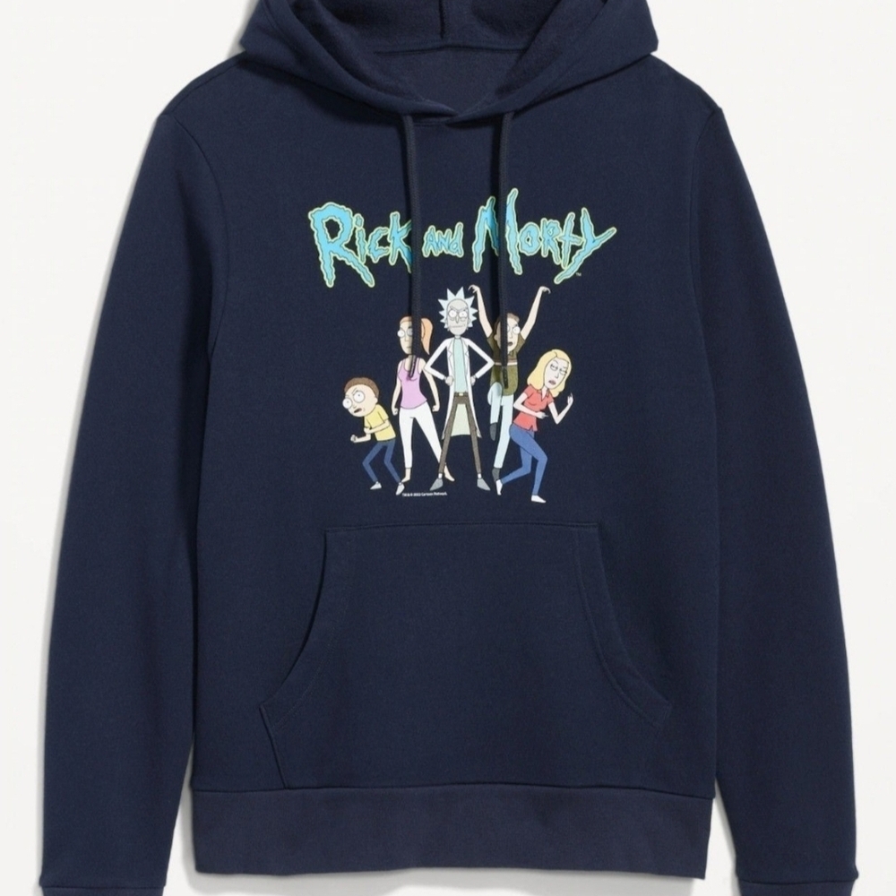 Rick and Morty Unisex Hoodie for Adults Size LARGE-NEW w/TAGS & Sealed